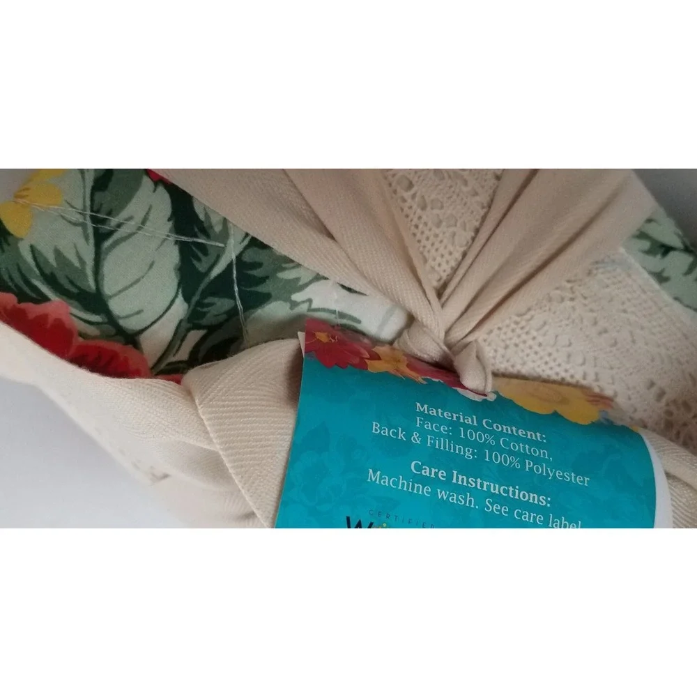 The Pioneer Woman Sweet Rose Quilted Sham‎ Set King Size 2pc NEW